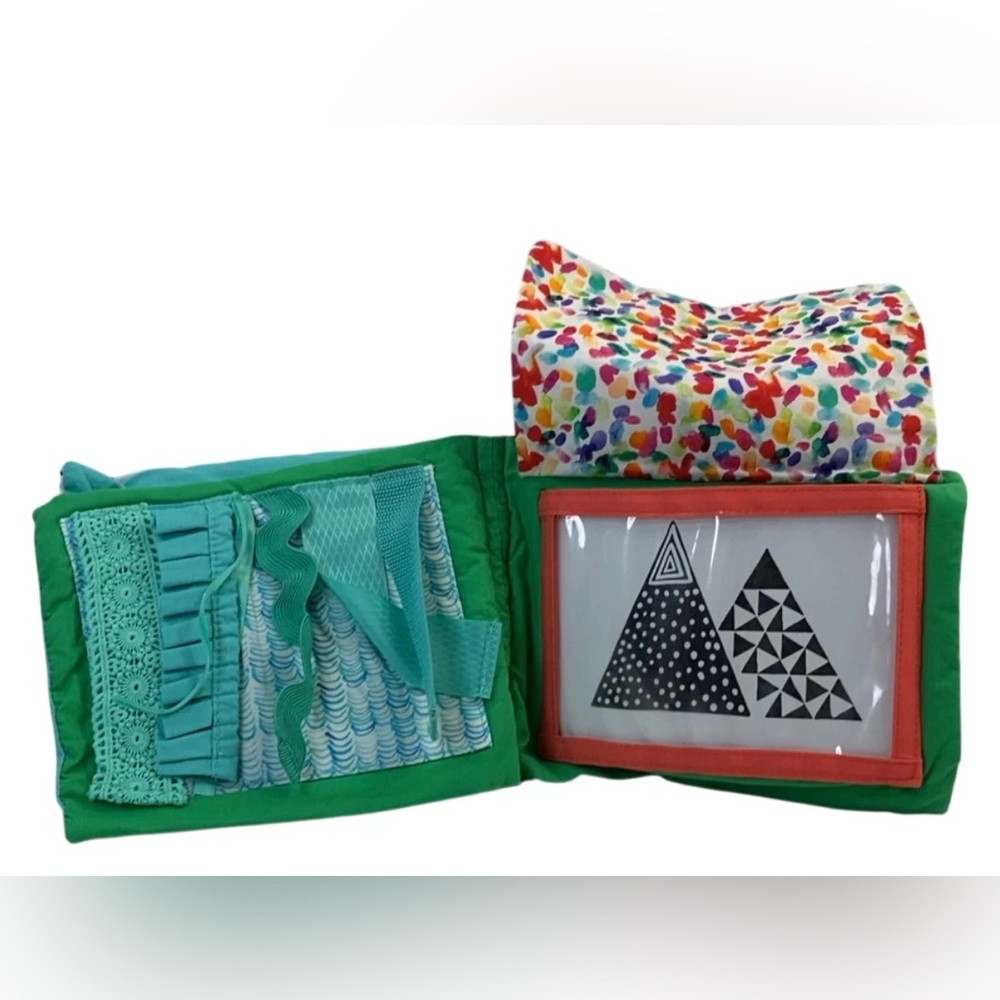Retired Lovevery Sensory Baby Soft Book With 3 Cards